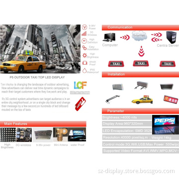 P6 P5 bus OR taxi top LED Display